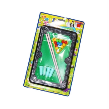 Настолна игра билярд за деца с 15 топки — мини билярдна маса, пластмаса, произход Шандонг, за възраст 7–14 г