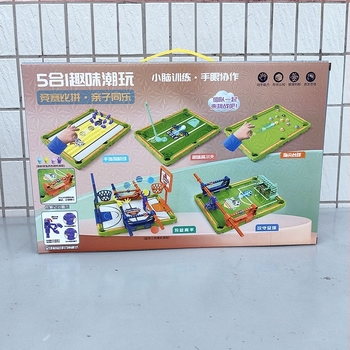 Пет в едно: Игра за футбол на маса за деца — ABS конструкция, настолна игра за деца, подобрява координацията ръка-око и родителско-детска комуникация