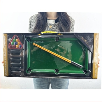 Детски настолен билярд комплект за игри — родителско взаимодействие, пластмасов материал, подходящ за деца 7–14 г., опаковка с прозорец, способства интелектуално развитие и координация ръка-мозък
