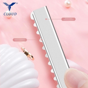 Еднократни ножчета за вежди от неръждаема стомана с вдлъбната режеща повърхност, 10 бр в опаковка, произход Шанхай