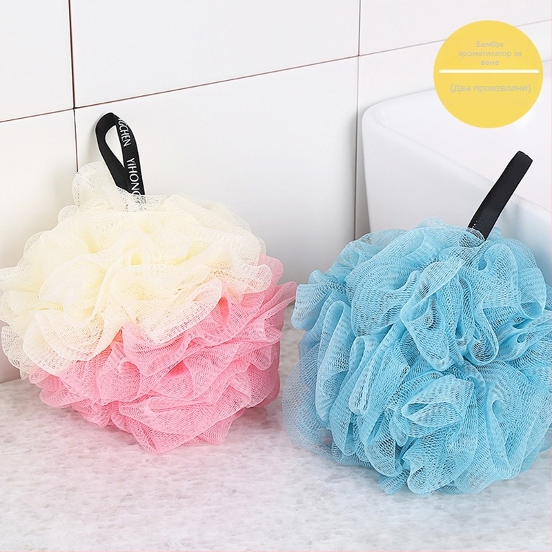 Двустранна ръкавица за ексфолиация за баня – силен двустранен скраб за гръб, домашна употреба, безболезнено почистване на кожата