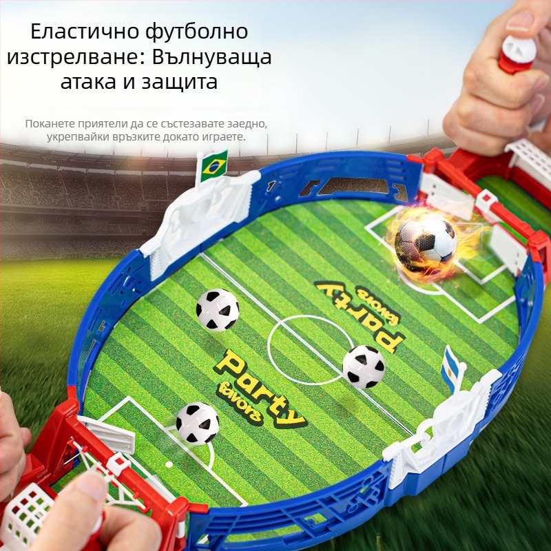Hengyue настолен футбол за двама – настолна игра с семейно взаимодействие, развива координацията ръка-око, за деца 4–6 години.