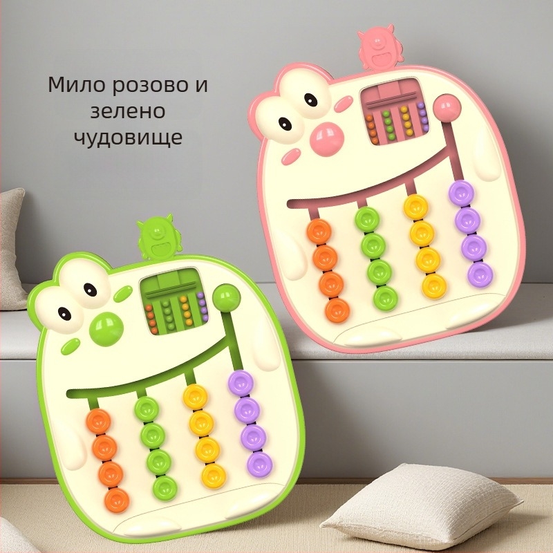Настолна игра с карти от пластмаса от Kqt за вътрешна игра: мисловно предизвикателство и съчетаване, опаковка чанта и кутия, подходяща за 0–14 години.