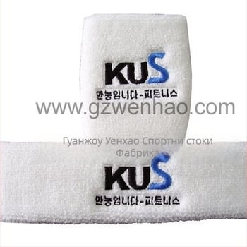 Bracer wristband – памучна лента за китка, попива пот, за възрастни, баскетбол, пакет 500 броя