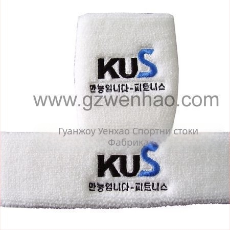 Bracer wristband – памучна лента за китка, попива пот, за възрастни, баскетбол, пакет 500 броя