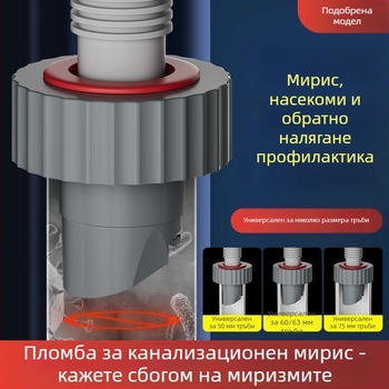 Запечатваща тапа за дренажни тръби – пластмасова, PVC канализационни аксесоари, инжекционно формована, за кухненски мивки и перални