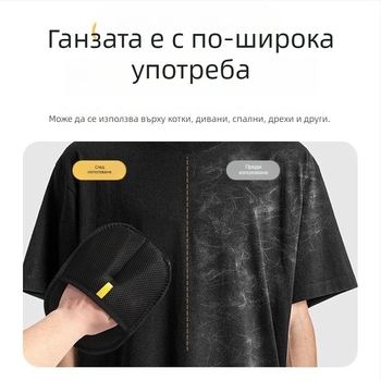 Muxing ръкавица за премахване на козина за домашни любимци – за котки и кучета, MX-CMS, полиестерна нишка и мрежеста тъкан