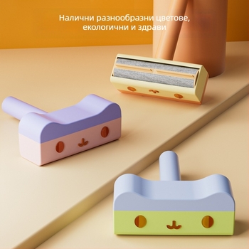 Премахвач на козина за домашни любимци: ролкова четка за диван (квадратна форма, ПП материал, за дългокосмести котки)