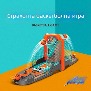 Sheng Ying пластмасова мини настолна баскетболна игра с пръстов катапулт и електронно измерване на резултата, за деца на възраст 4–6 години