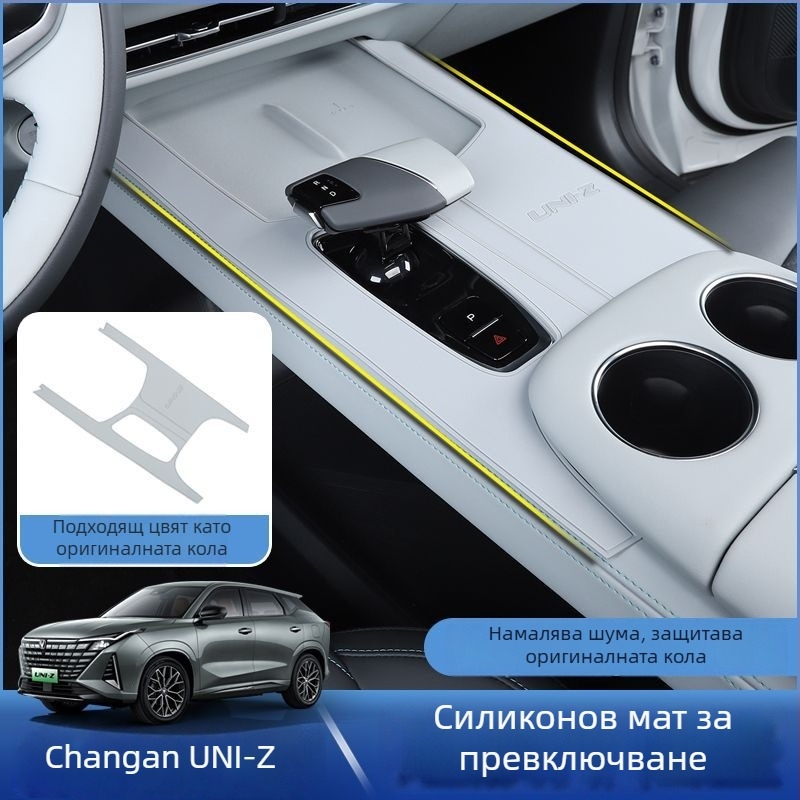 Changan UNIZ панел на скоростната кутия – защитна подложка за централна конзола, PVC, марка Wisdom, модел Changan uni-z