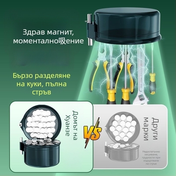 Kawazawa магнитна двуфункционална тава за примамки с открит съд – пластмасова риболовна принадлежност
