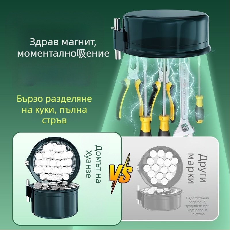 Kawazawa магнитна двуфункционална тава за примамки с открит съд – пластмасова риболовна принадлежност