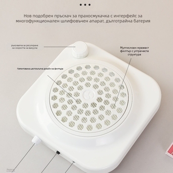 Електрическа машинка за пилене и полиране на нокти, модел CJ-XC007, 60W, OEM, опаковка в кутия