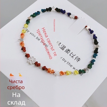 Браслет с восъчна нишка: геометричен дизайн, ръчна изработка, 925 сребро, женски оригинален стил, произход Zhongshan