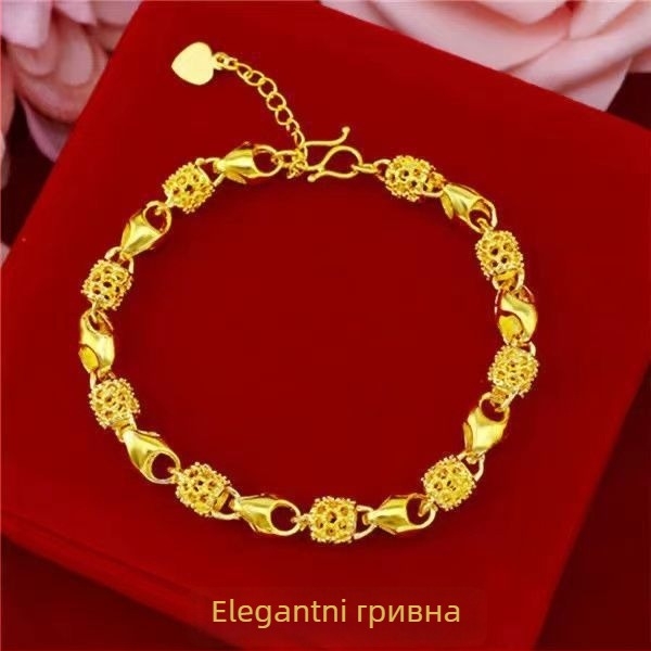 Женска гривна от сплав с електроплакиране – Zhenhuang Jewelry, модерен стил, есен 2024