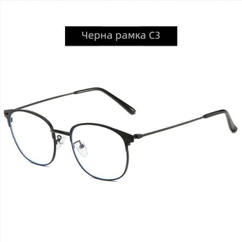 Очила за четене с мултифокални лещи, двойно използване за далеч и близко, анти‑синя светлина, UV защита, рамка от полу-титанова сплав