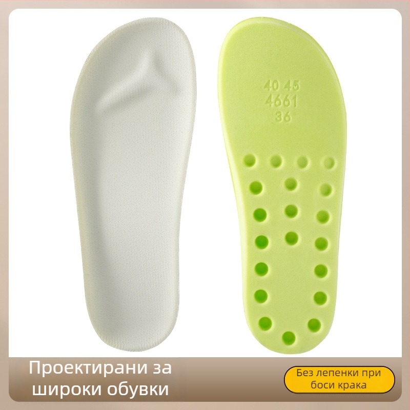 PU стелки за обувки с Birkenstock форма, дезодориращи стелки, пълна дължина опора за свода, цялостни стелки