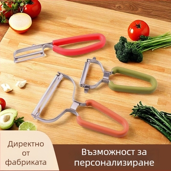 Многофункционален белач за плодове със Y- и P-тип остриета | 430 неръждаема стомана • ръкохватка гума и TPR • три в едно