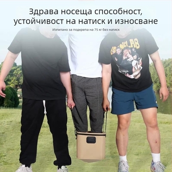 Сгъваема EVA кофа за живи риби, риболовно оборудване, подсилена конструкция