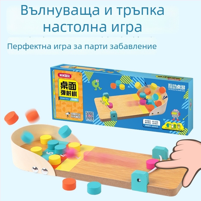 Mimizhi Play дървена настолна игра за удар на топка – вътрешна релаксация