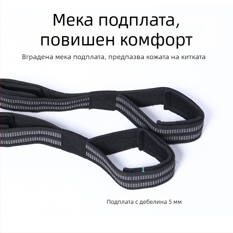 Пояс за вдигане на тежести за китката, антихлъзгаща лента за тренировки, защита на китката при мъртва тяга, спортна киткова лента с форма на 8