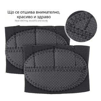 Полупалмови ръкавици за тежко повдигане с дланова защита и SBR материал