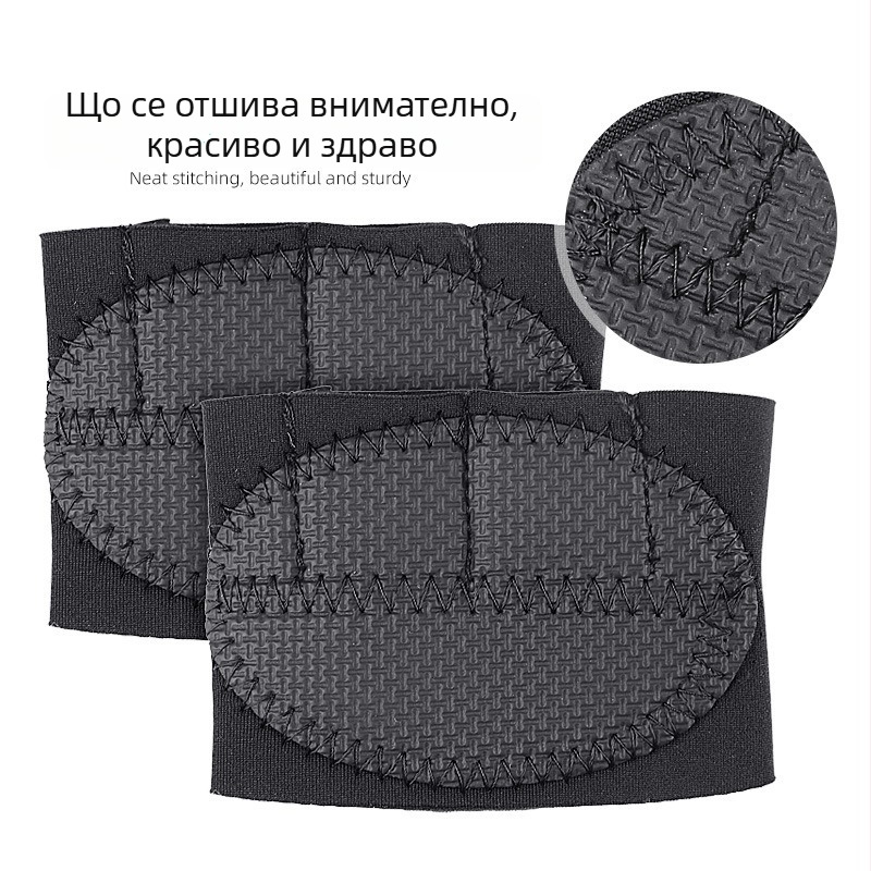 Полупалмови ръкавици за тежко повдигане с дланова защита и SBR материал