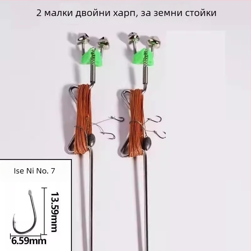 Неръждаема стоманена пружинна експлозивна кука за автоматичен риболов – бодлива кука за поточен риболов