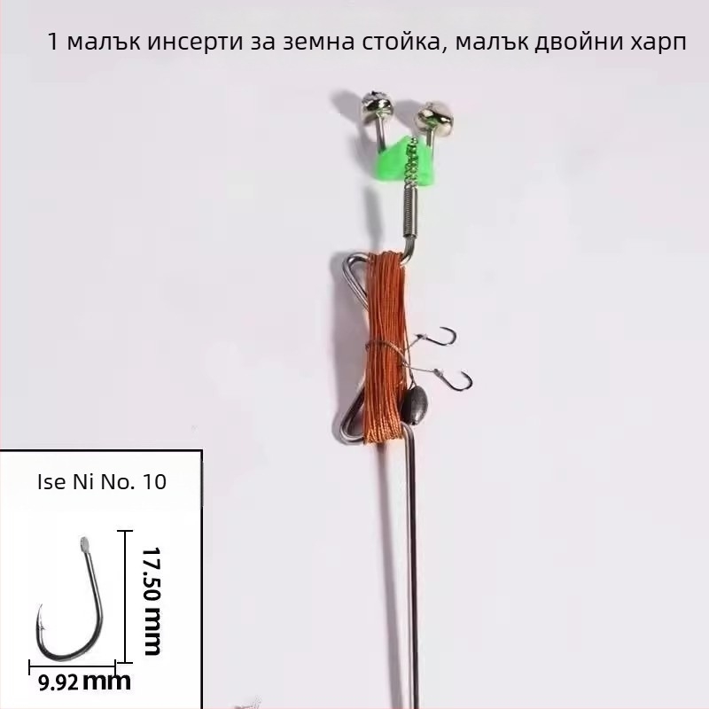 Неръждаема стоманена пружинна експлозивна кука за автоматичен риболов – бодлива кука за поточен риболов