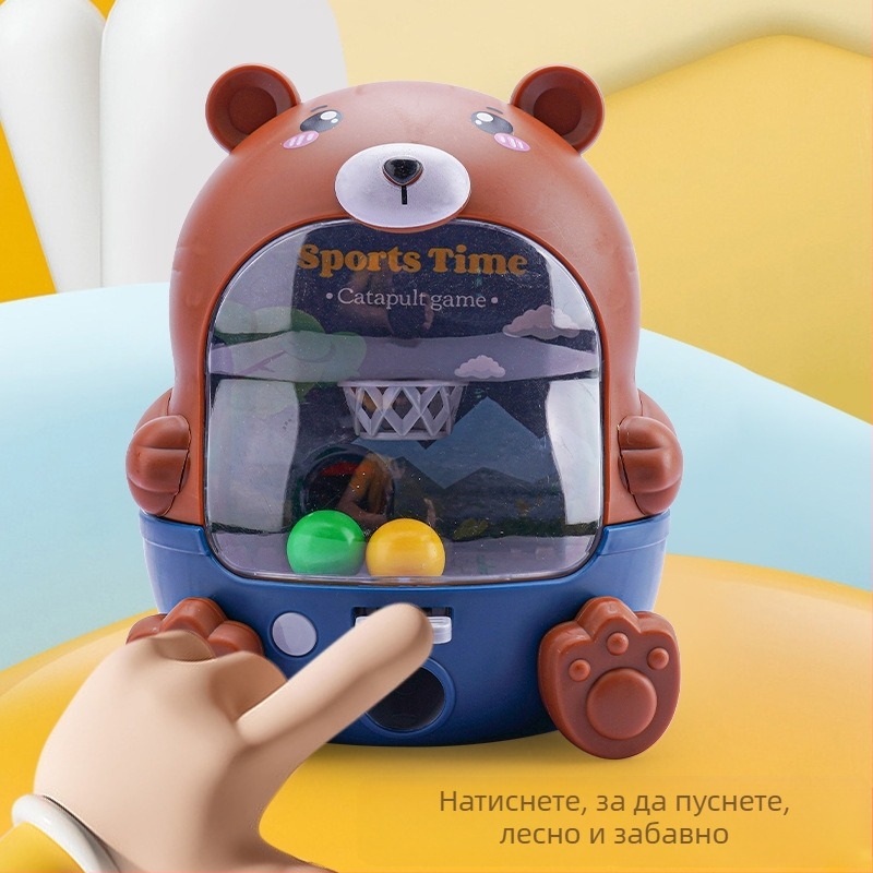 Детска интерактивна настолна спортна игра с мини баскетбол и мини футбол за деца, образователна и релаксираща занимателна игра • Материал: пластмаса • За възраст 7–14 години • Развива емоции, зрение, интелект и координация; насърчава родител-дете комуникац