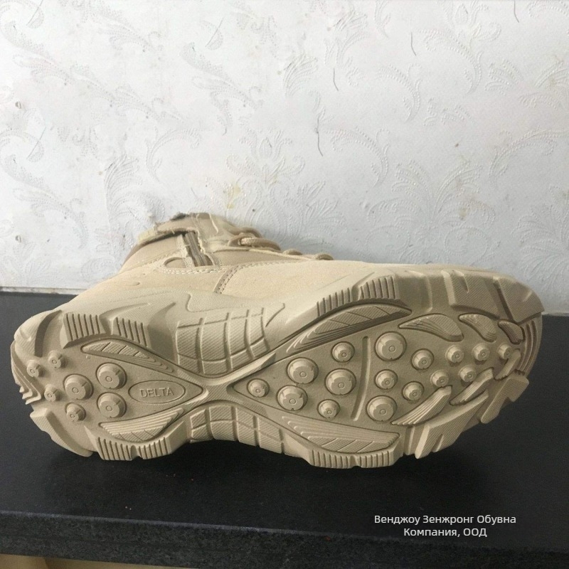 Висок връх тактически ботуши за мъже, горна част от телешка замша, гумена подметка, подплата от зайчи пух, двуслойна стелка от свинска кожа, ръчно изработени ботуши Мартин