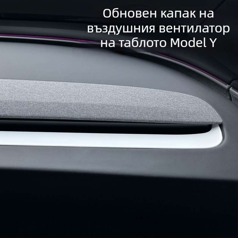 Декоративни стикери за централен панел на Tesla Model Y | Защита на въздушния вентил | Материал: пластмаса | Модел: 01 | Бранд: LUBIAO