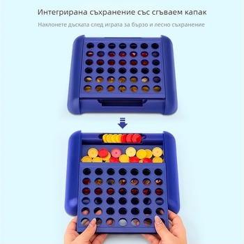 3D игра за Гомоку и Конект Четири за деца — интерактивна за четири играча, ABS материал, за възраст 4–35, произход Шантоу, Гуандун