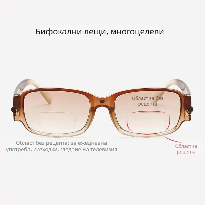 Очила за четене с магнитни лещи от смола, за далечно и близко използване, пълна рамка, ретро стил за възрастни
