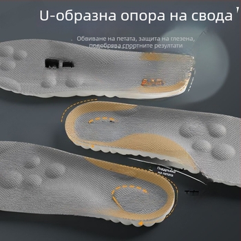 Стелки за обувки за безопасност, ултра меки и удобни за дълго стоене, облекчават умората, допълнително омекотяване, абсорбират потта и неутрализират миризмите, унисекс.