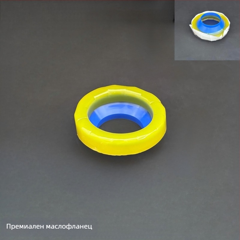 Уплътнителен пръстен за фланец на тоалетната, дебел гумен уплътнител, анти-миризма и анти-проливане, универсален дренажен аксесоар за седалка; материал: маслено лепило