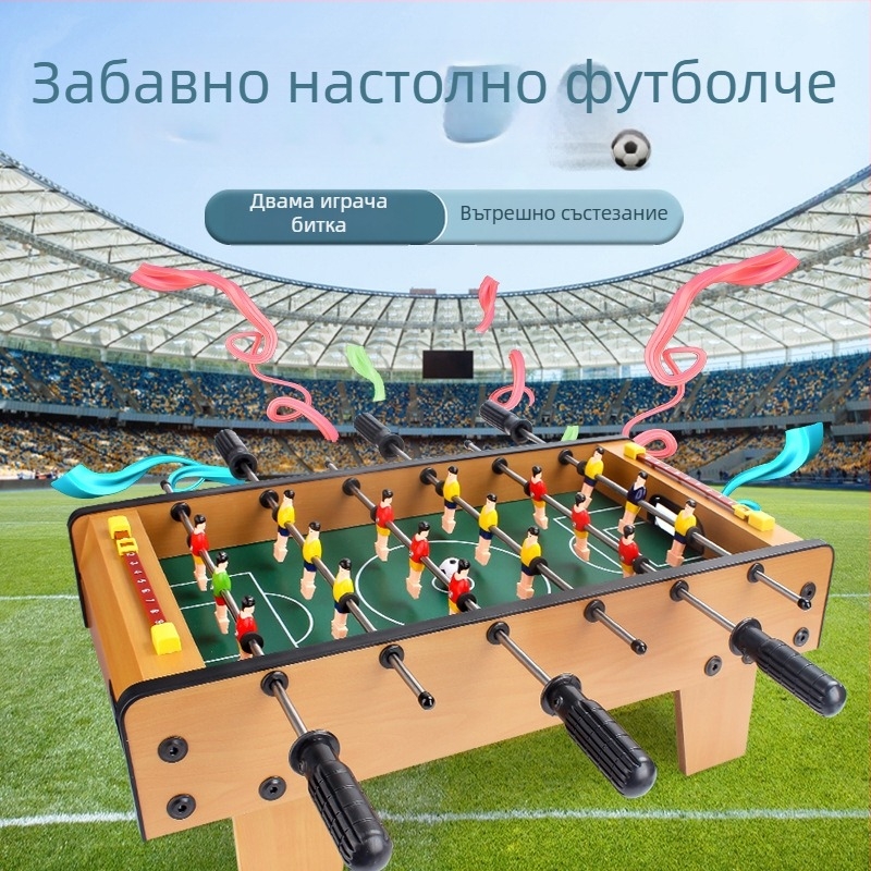 KLB дървена настолна футболна игра – образователна игра за деца 7–14 години