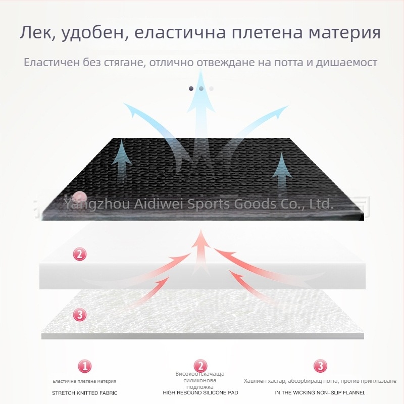 Тънки наколенки за фигурно пързане и танци, дискретни силиконови защити за коляното с противохлъзгащ ефект