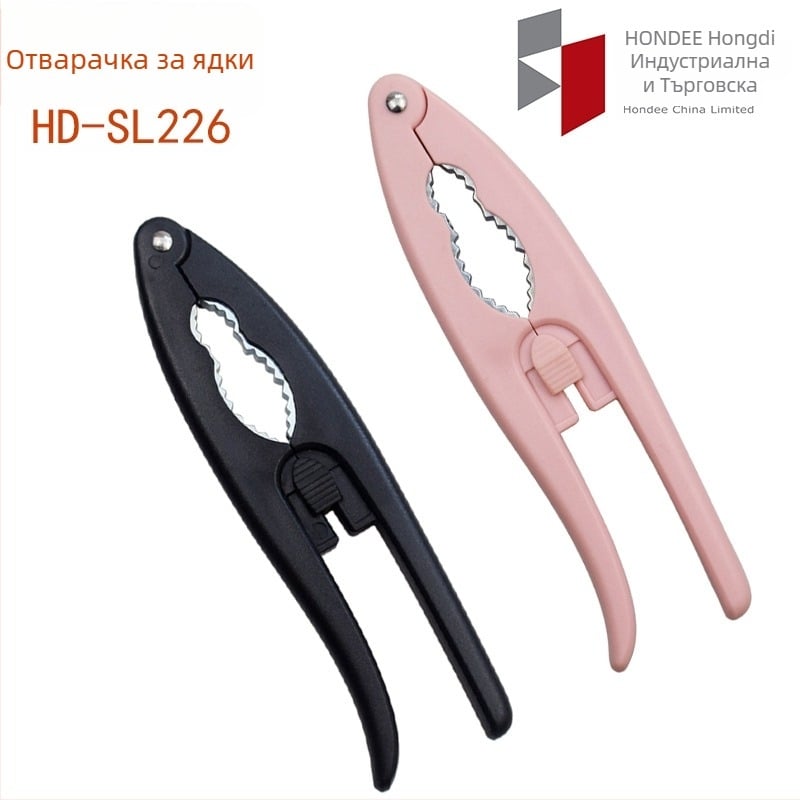 Компактен мултифункционален клип за орехи с ABS и цинкова сплав, за кухнята.