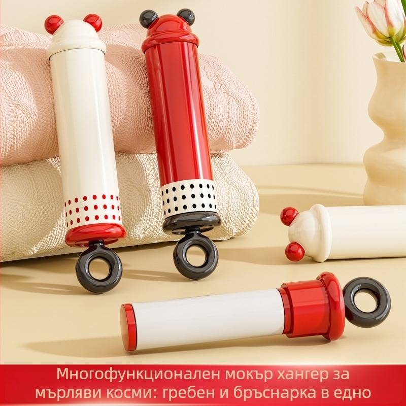 Мини ролер за власинки – миещ се уред за премахване на власинки и прах, преносим 2-в-1, ABS пластмаса, марка One chestnut