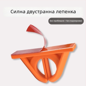 Fisherbon силиконов стенен държач за риболовни пръчки с фиксиран клип, универсален