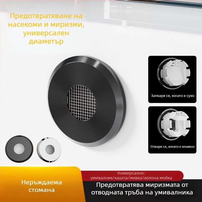 Декоративна капачка за преливника на мивата – неръждаема стомана, вградена употреба, стил светло лукс, електроплакиране, от Chaochen kitchen and bathroom