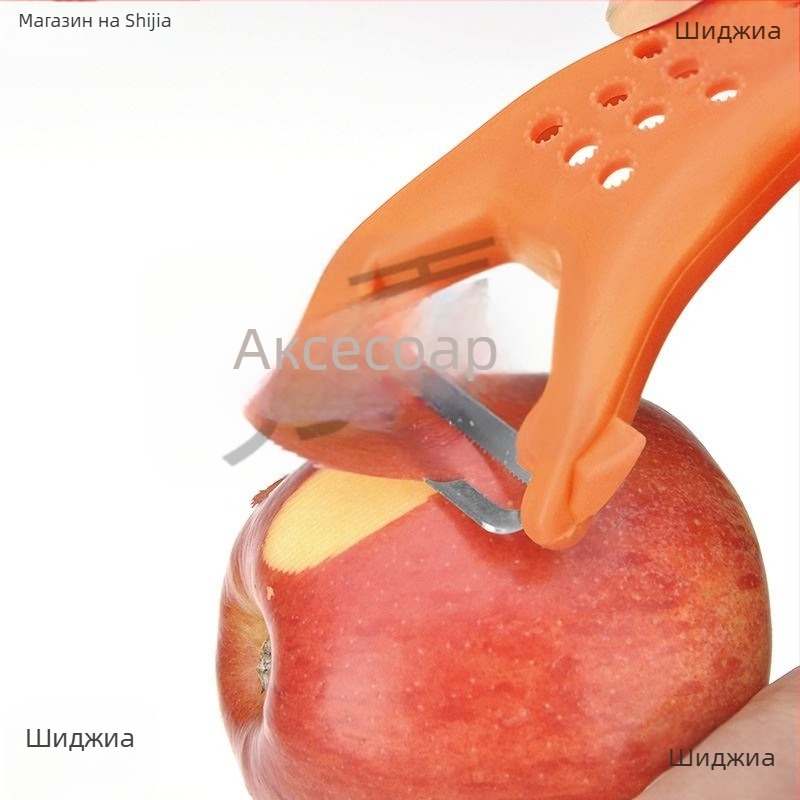 Двоен обелващ нож – многофункционален кухненски обелвач за плодове и батат (Двоен върх; Многофункционален)