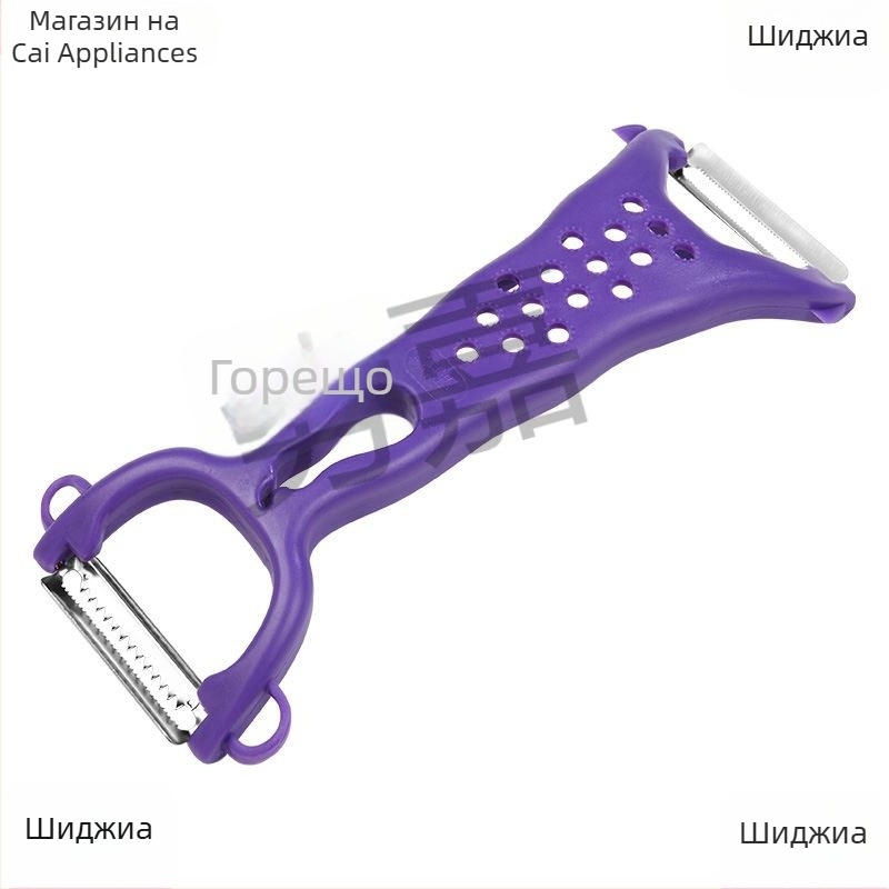 Двоен обелващ нож – многофункционален кухненски обелвач за плодове и батат (Двоен върх; Многофункционален)