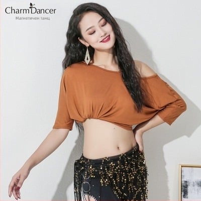 Топ за модерен танц Belly Dance, Mordell памучна тъкан, 90% памук, за възрастни жени