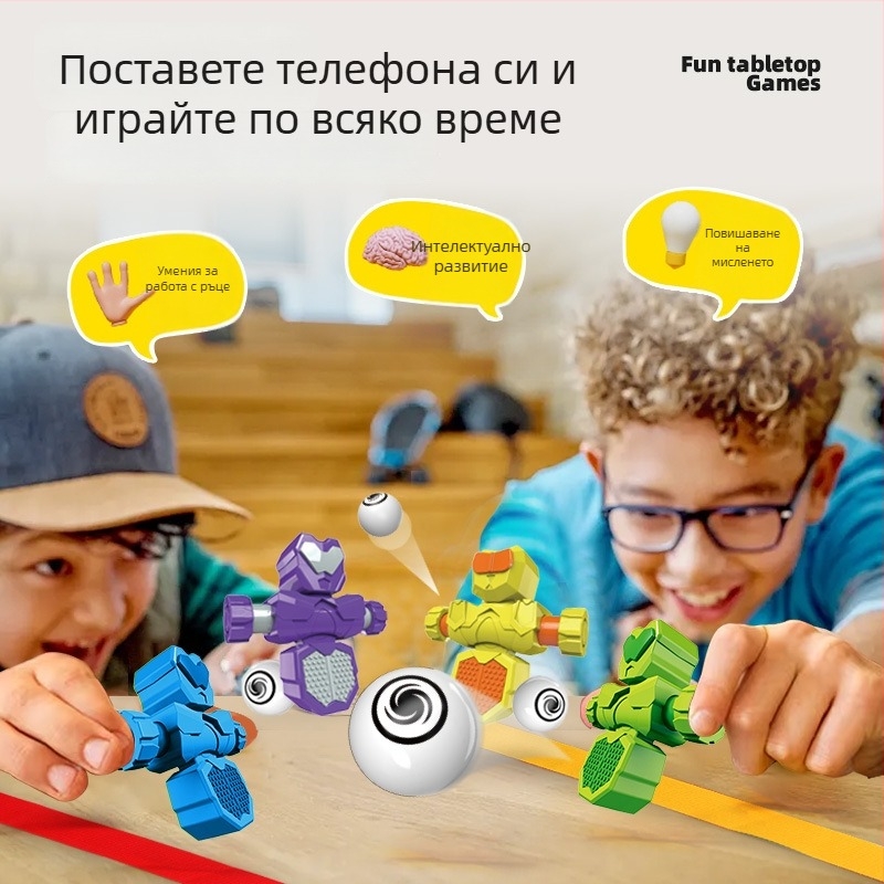 Пластмасова настолна футболна игра за координация ръка‑око, реакция и баланс – интерактивна игра за родители и деца (7–14 години)