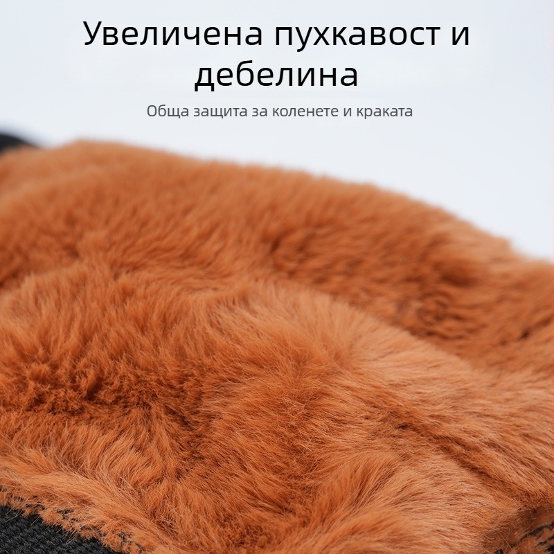 Топли наколенки за есен и зима – колянна лента за бягане и спорт, подплатени с флис