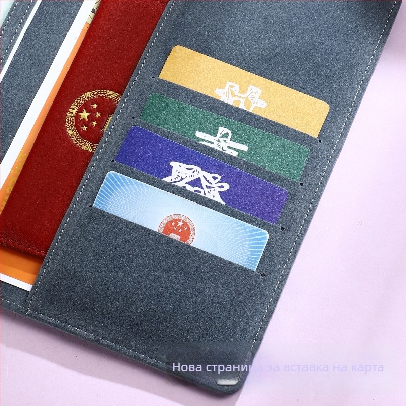 Monlik кожен защитен калъф за бебешко свидетелство за раждане и ваксинационна книжка, тройно в едно, модел Peace and Joy, дебелина 1.0 cm