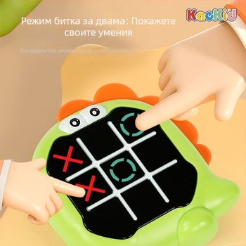 Електронна настолна игра за двама — Tic-Tac-Toe с памет, пластмасова, за деца 4–14 г