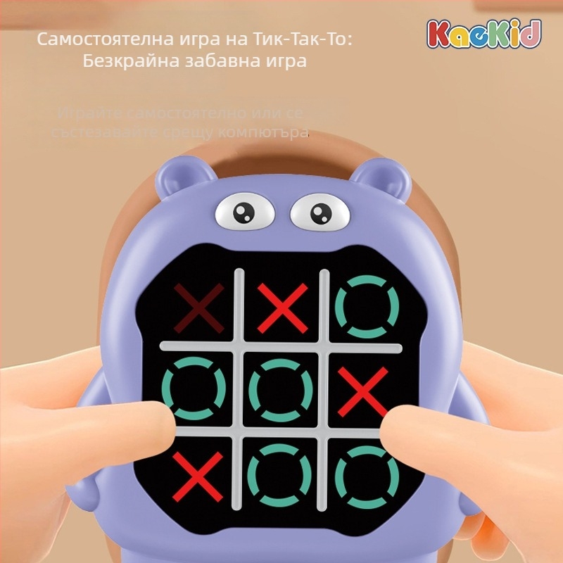 Електронна настолна игра за двама — Tic-Tac-Toe с памет, пластмасова, за деца 4–14 г
